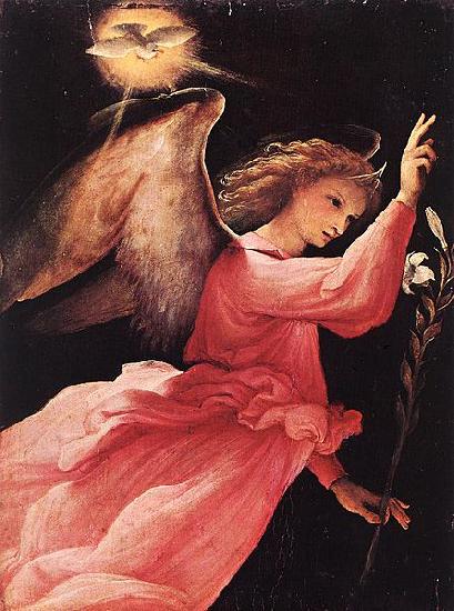 Lorenzo Lotto Angel Annunciating Sweden oil painting art